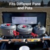 FineFlame Camping Stove, 3 Burners Propane Portable Camp Stove with