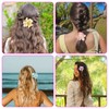 5 Pcs Hawaiian Flower Hair Clips for Women Girls 3.5