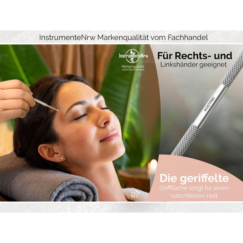 7-Piece Set of Massage Pens Stainless Steel