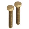 Yudesun 3Pcs M10x60mm Hex Bolts Screws Brass Hardware Machine Fasteners