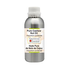 Greenwood Essential Pure Cashew Nut Oil (Anacardium occidentale) Premium Therapeutic Grade for Hair, Skin & Aromatherapy 300ml (10 oz)