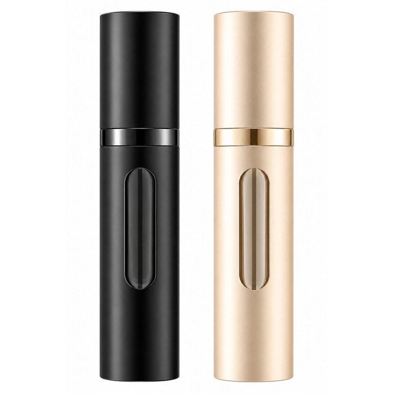 2-Pack Refillable Perfume Atomizer Bottles for Travel – 5ml/10ml Bottom-Fill