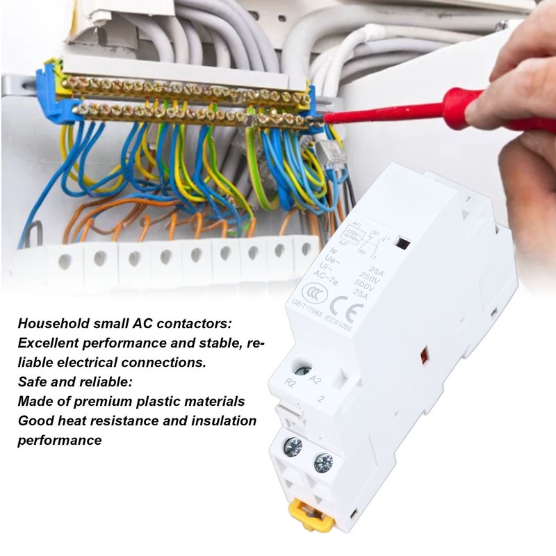 Small Contactor Heat Resistant Multifunctional AC Contactor for Lighting Circuit