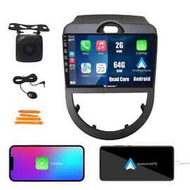 Kunfine Car CarPlay Android Auto Navigation Stereo GPS Radio Reverse Camera Display 9" IPS Touchscreen Headunit Tablet Pad Media Player for Kia Soul 2010-2013, if Applicable Quad Core 2G+64G