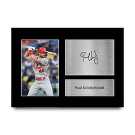 HWC Trading A4 Paul Goldschmidt St. Louis Cardinals Gifts Printed Signed Autograph Picture for Baseball Memorabilia Fans - A4