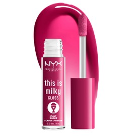 NYX PROFESSIONAL MAKEUP This is milky gloss, lip gloss with 12 hour hydration, vegan - paints shake (warm red)