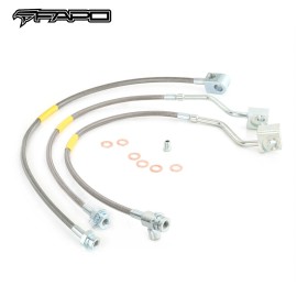 FAPO Full Set 4-6" Lift Extended Brake Lines For Ford F-150 Bronco 1980-1996