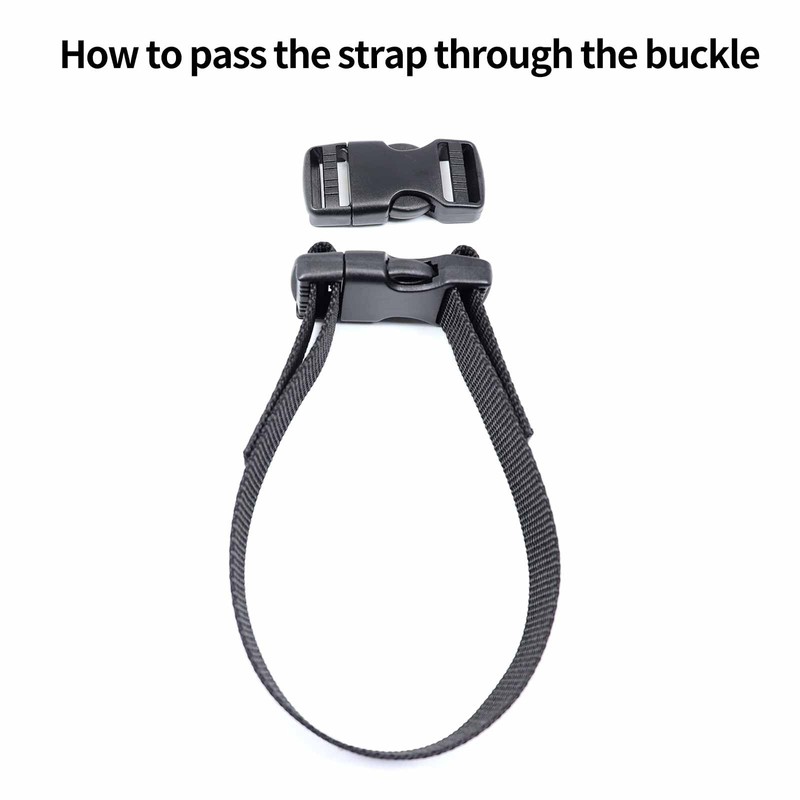 KTHZI 6 Sets 25mm Plastic Buckle Clip,Side Release Buckle with