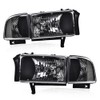 G-PLUS Headlight Lamps Compatible with 1994-2001 Dodge Ram 1500/1994-2002 Dodge