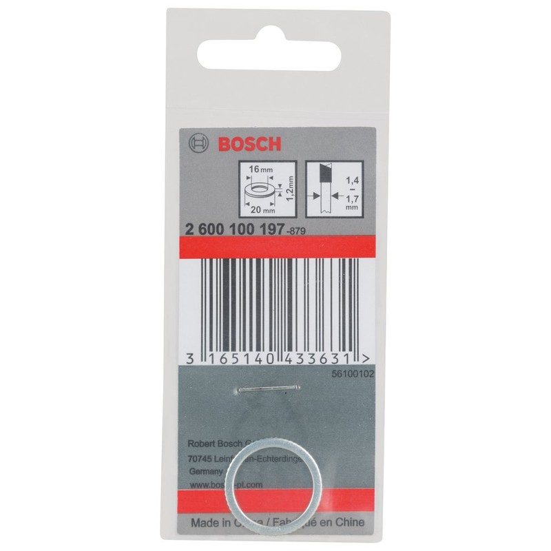 Bosch Professional 2600100197 Reduction Ring, 0 V, Silver/White, 20 x