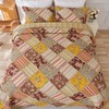 Cmfshape Vintage Quilt Sets Bedspread Set 100% Cotton Real Patchwork