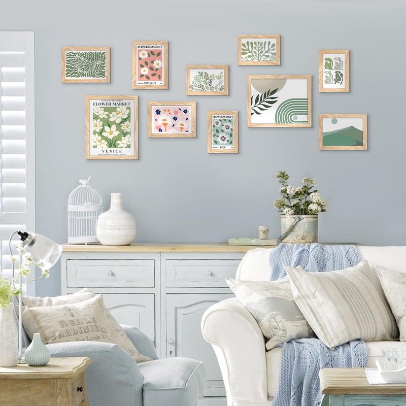 upsimples 10 Pack Picture Frames Collage Wall Decor for Mounting