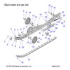 Polaris Snowmobile Rail Reinforcer Plate, Genuine OEM Part 5141475, Qty