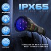 DARKBEAM UV Flashlight 365nm Black Light, 6xLED Quad-core Rechargeable Powerful