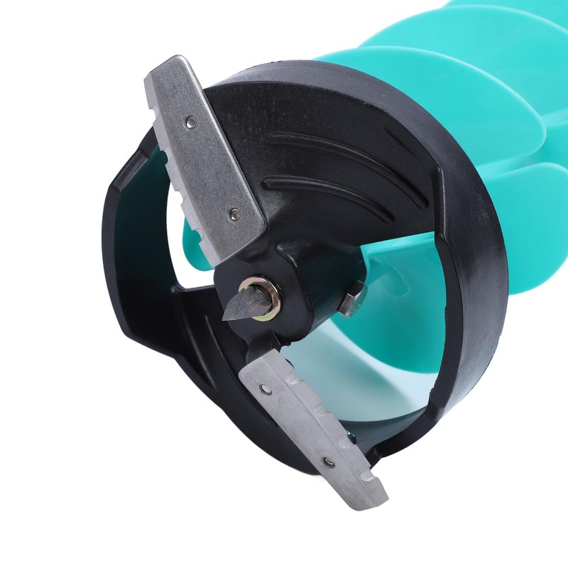 Zunate Ice Auger for Fishing - 6-inch 2-Blade Drill with