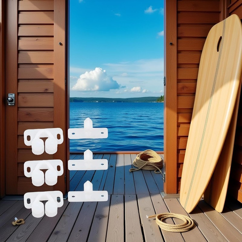 3Pcs White Marine Boat Ball Catch Door Cupboard Spring Back