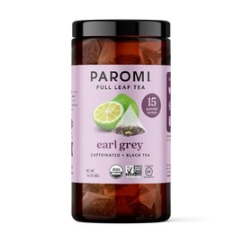 Paromi Earl Grey té negro orgánico, tarro de firma, 15 unidades                                                                                       