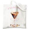 Zomhix Espresso Martini Gifts Tote Bag, Coquette Pink Bow Tini