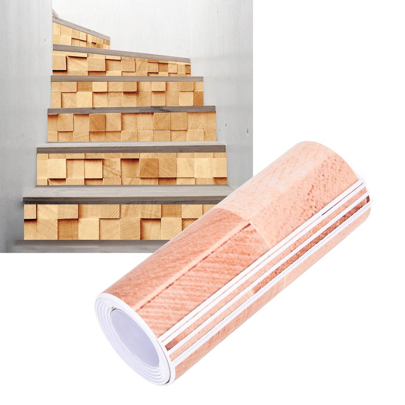 6PCS/Set 3D Wall Sticker Waterproof Stair Sticker DIY Stair Wallpaper
