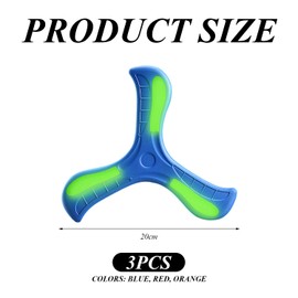 IDNVFY 3 Pieces Luminous Boomerang, Cartoon Fun Frisbee, Outdoor Sports Toy, Parent-Child Interactive Toy