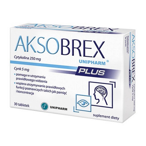 Categories:Memory, concentration,Pharmacy Aksobrex Unipharm Plus, tablets, 30