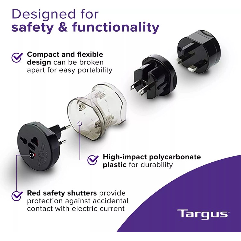 Targus World Power Travel Adapters, Black (APK01US)