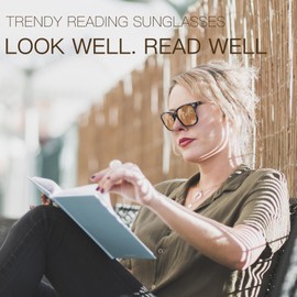 SODQW Reading Sunglasses For Women Men Full Lens Readers Anti Blue Light Sun Glasses with UV400 Protection