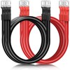 Linkstyle 6 PCS 4 AWG Battery Cables 12 Inch, 30CM