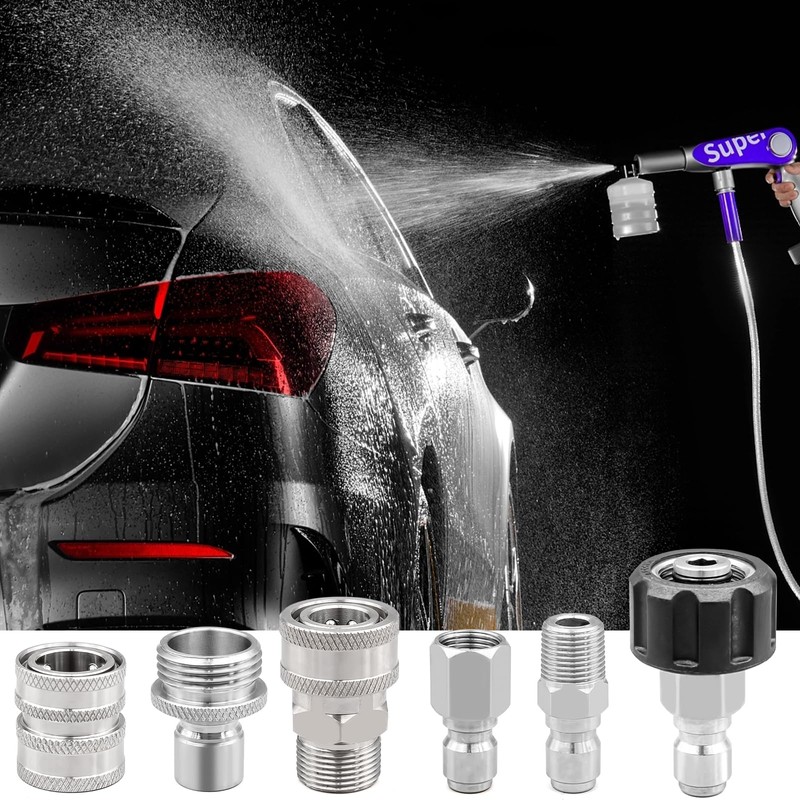 10 Pack Pressure Washer Quick Connect Fittings, Stainless Steel Pressure