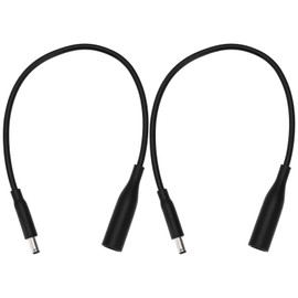 Create idea 2Pcs Laptop Power Converter Cable 7.4mm Female to 4.5mm Male Dongle Tip DC Power Converter Cable Compatible with Dell Inspiron Latitude Studio XPS Vostro, 30cm