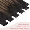 WENNALIFE Tape in Hair Extensions Human Hair Balayage Natural Black