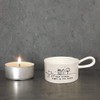 East of India Handled Tea Light Holder-Good Friends