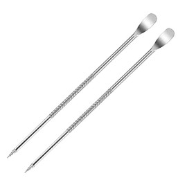 Stainless-steel Coffee Latte Art Pen - Spice Pen Cappuccino Espresso Machine Accessory Fancy Stitch Barista Tool, 2 Pieces…