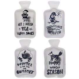 Hand Warmer Pocket Warmer Sets Finger Warmer Against Cold Hands in Winter (Set of 4 Happy Winter Season)