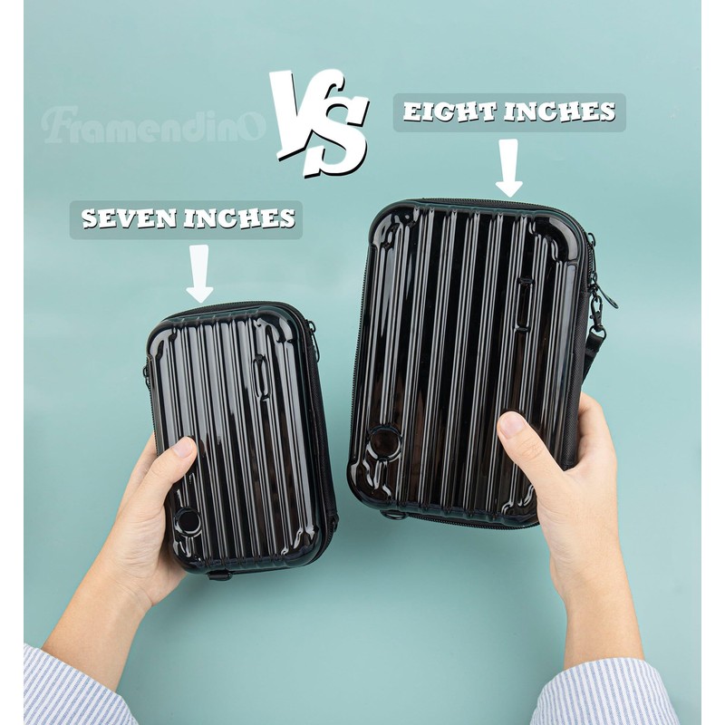 Framendino, Hard Shell Cosmetics Case Carrying Hard Bag for Toiletry
