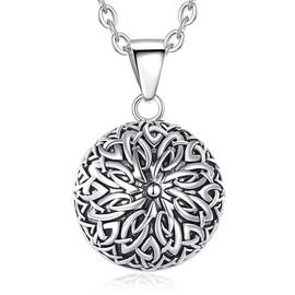 EUDORA Harmony Ball Bola Harmony Ball Chain Pregnancy Vintage Pendant Harmony Ball Jewellery, Angel Caller Women's Necklace Angel Call Jewellery Lucky Gifts for Women, Chain 114.3 cm + 76.2 cm, Copper