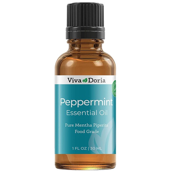Viva Doria 100% Pure Northwest Peppermint Essential Oil, Undiluted, Food Grade, Made in USA, 30 mL (1fl oz)
