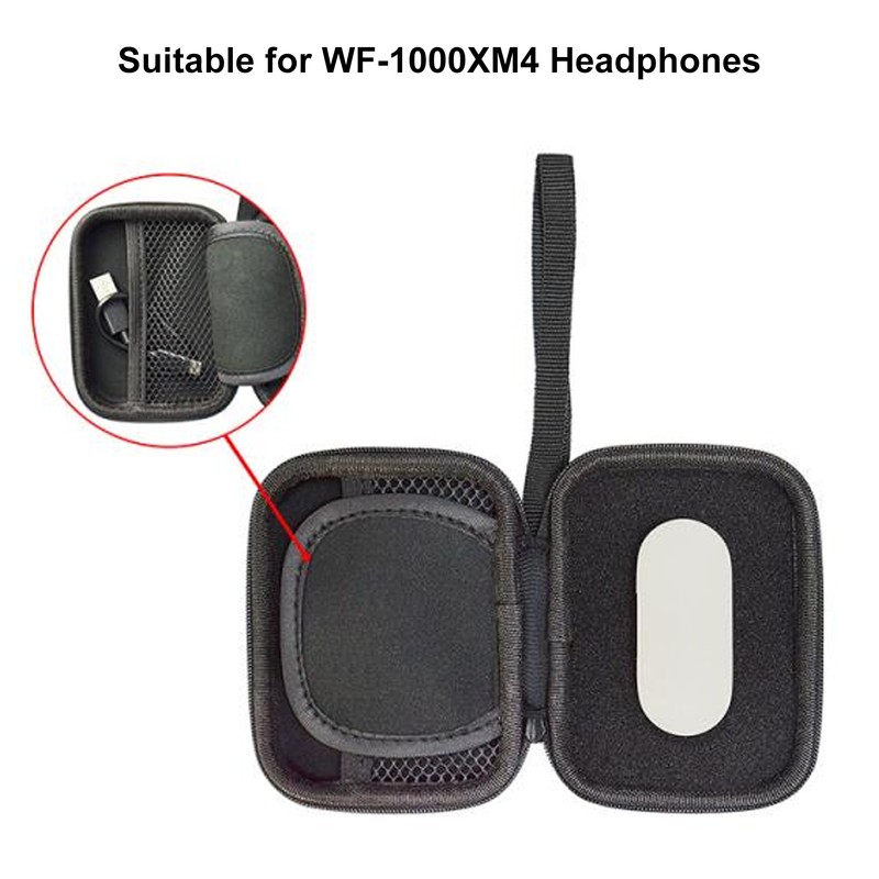 Headphone Case for WF‑1000XM4 Nylon and EVA Protective Wireless Noise