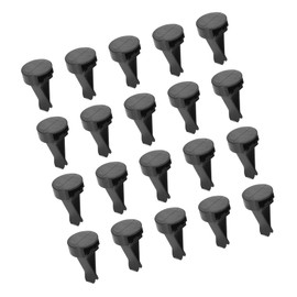 RATCHROLL 20 Set Square Head Car Air Vent Clip with Plastic Slot Head Auto Vent Clip Replacement Air Conditioner Outlet Clips Black 40x24mm Replacement Car Parts
