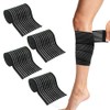 4 Pack Calf Compression Sleeve Men and Women,Elastic Calf Compression