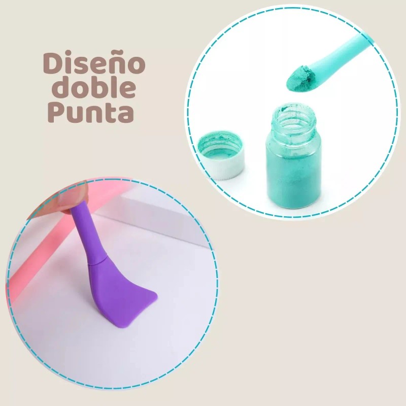 🔥 5pz brocha facial y corporal aplicador mascarilla silicona f