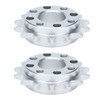 2Pcs Sprocket Gear Aluminum Anodic Oxidation Gears for Robots Machinery