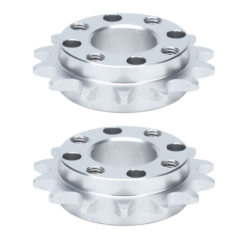 2Pcs Sprocket Gear Aluminum Anodic Oxidation Gears for Robots Machinery