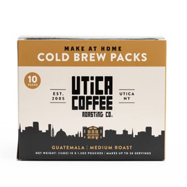 Utica Coffee Roasting Co.® Cold Brew Steeping Pouches | 10 Count, 1.3 oz Pouches | Barista Quality Cold Brew At Home