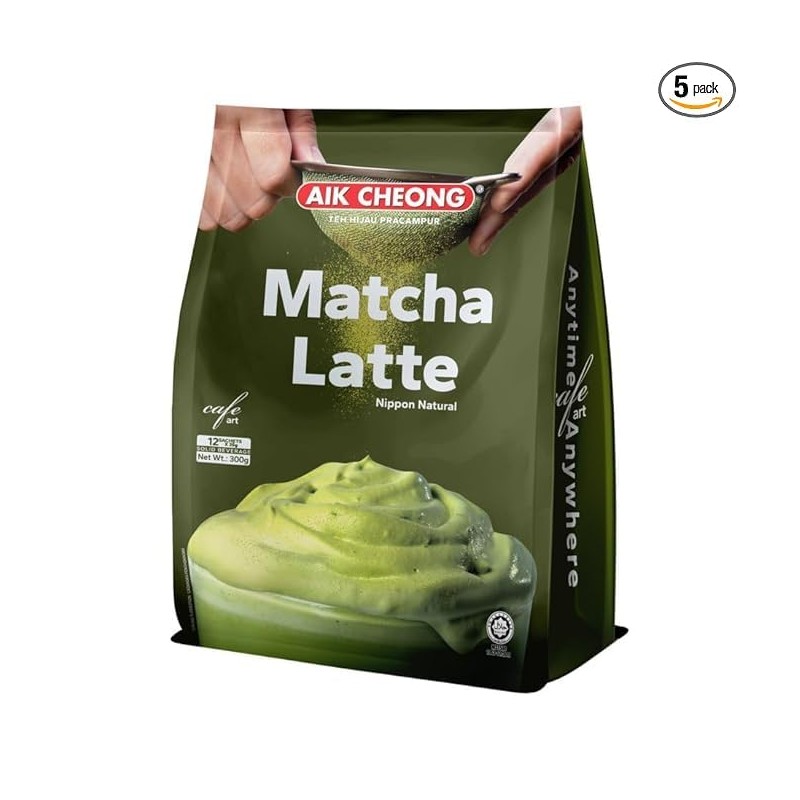 Aik Cheong Matcha Kopi Pracampur (1 Pack)+ one NineChef Spoon
