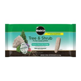 Miracle-Gro Tree and Shrub Plant Food Spikes, For Deciduous, Flowering and Evergreen Trees, 12 Spikes
