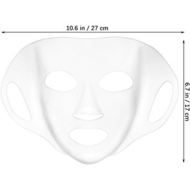 Vaguelly 3piezas Cubiertas de Mascarilla Facial de Silicona Reutilizables con Diseño para Mujeres Previenen Evaporación de Esencia y Mejoran Absorción Suaves y Seguras para Spa y Viaje
