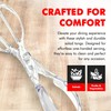 Chef Craft Premium Salad Scissor Tongs, 11.25 inch, Clear