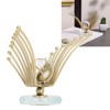 Flying Eagle Statue Modern Abstract Metal Eagle Crystal Ball Figurine