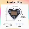 Solar Heart LED Car Light – 6 Lighting Modes, Vibration